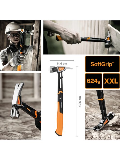 Fiskars IsoCore™ szeghúzó kalapács, XXL  (1020216)