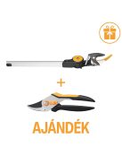 Fiskars PowerGearX™ teleszkópos magassági ágvágó UPX86 - 25 év garanciával + AJÁNDÉK METSZŐOLLÓ