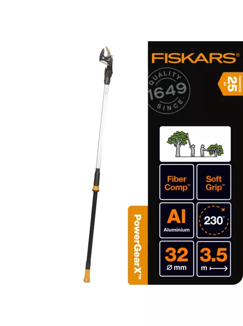 Fiskars PowerGearX™ UPX82 magassági ágvágó (nem teleszkópos), bypass - 25 év garanciával