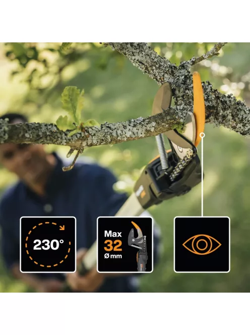 Fiskars PowerGearX™ UPX82 magassági ágvágó (nem teleszkópos), bypass - 25 év garanciával