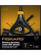 Fiskars Örvényes esőztető, fémből, kerekekkel (1023657) SÉRÜLT CSOMAGOLÁSÚ, HIBÁTLAN TERMÉK 1 DB