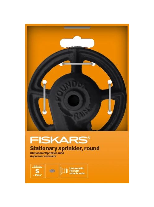 Fiskars Álló esőztető, kerek, rozsdamentes fém váz (1023663)