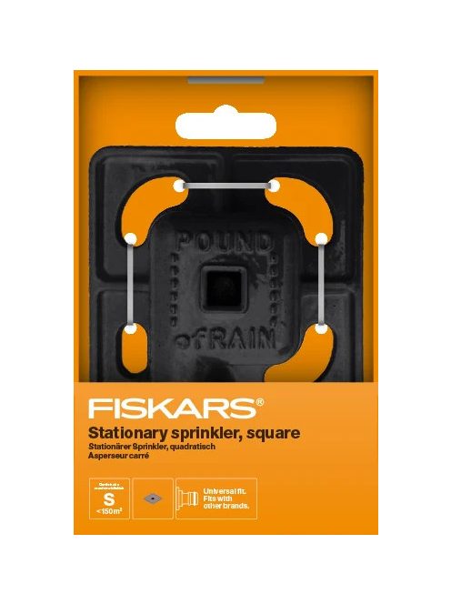 Fiskars Álló esőztető, szögletes, rozsdamentes fém váz (1023664)