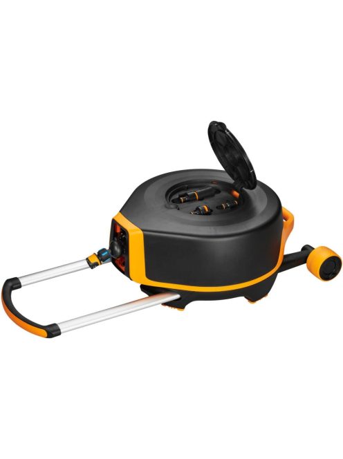 Fiskars Performance XL automata tömlőkocsi kerekekkel Q4  (1025933) - falra is szerelhető