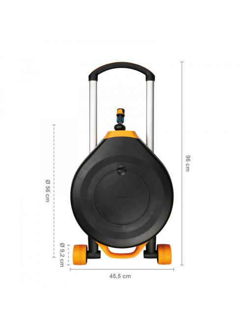 Fiskars Performance XL automata tömlőkocsi kerekekkel Q4  (1025933) - falra is szerelhető