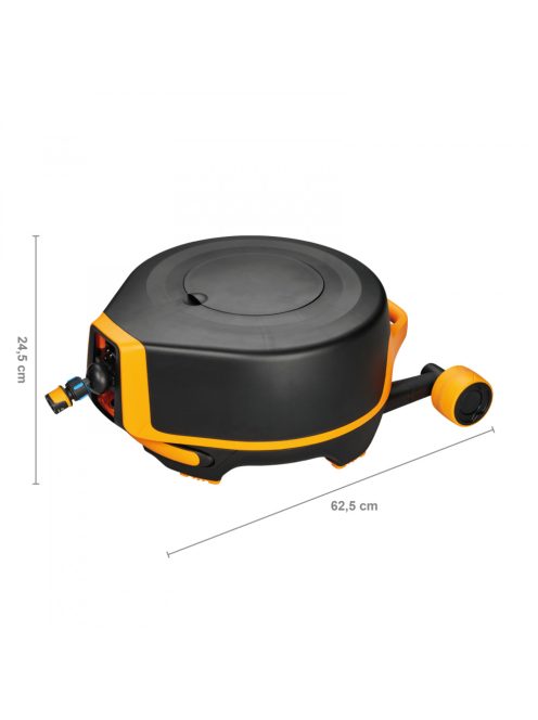Fiskars Performance XL automata tömlőkocsi kerekekkel Q4  (1025933) - falra is szerelhető