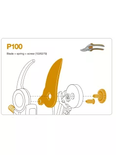 Fiskars Pótpenge, rugó és csavar P100 (1026279)