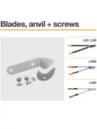 Fiskars Pótpenge és kiegészítőcsavarok L109, LX99, L93, L99 (1026286)