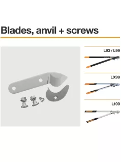   Fiskars Pótpenge és kiegészítőcsavarok L109, LX99, L93, L99 (1026286)