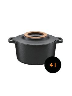   Fiskars Norden™ öntöttvas edény (casserole), 4 L - 25 év garanciával