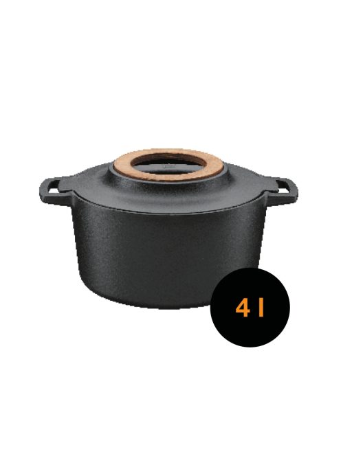 Fiskars Norden™ öntöttvas edény (casserole), 4 L - 25 év garanciával