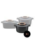 Fiskars Norden™ öntöttvas edény (casserole), 4 L - 25 év garanciával