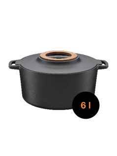   Fiskars Norden™ öntöttvas edény (casserole), 6 L - 25 év garanciával