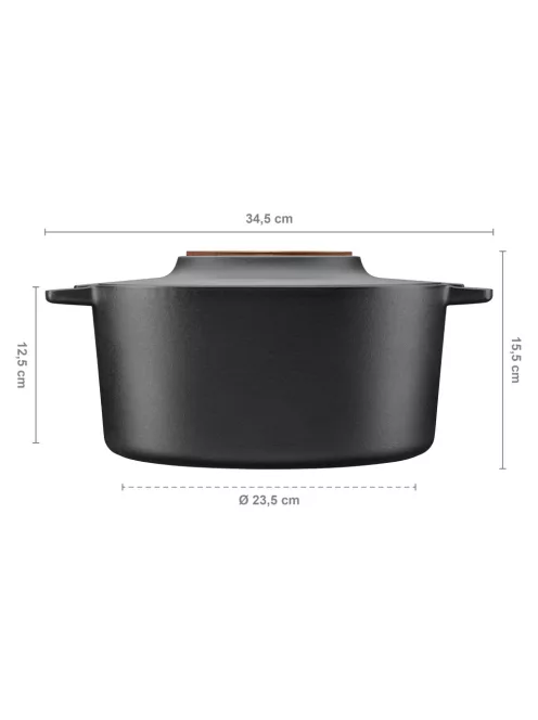 Fiskars Norden™ öntöttvas edény (casserole), 6 L - 25 év garanciával