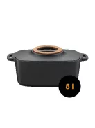 Fiskars Norden™ öntöttvas edény (casserole), ovális, 5 L - 25 év garanciával