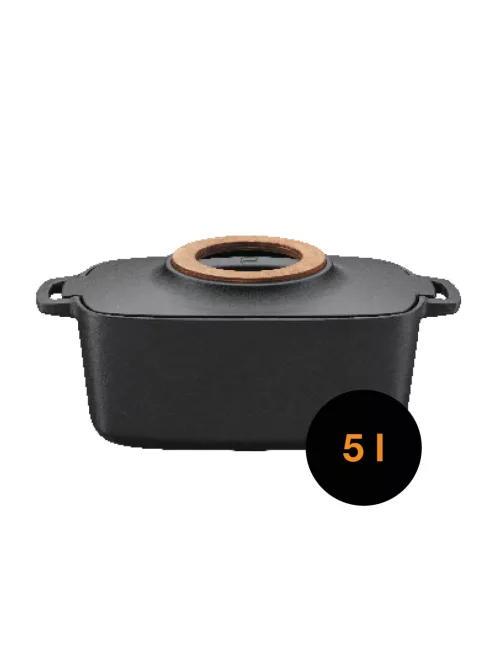 Fiskars Norden™ öntöttvas edény (casserole), ovális, 5 L - 25 év garanciával