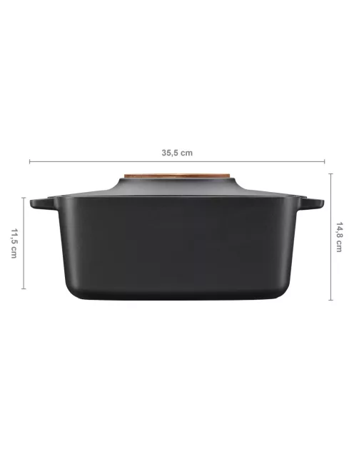 Fiskars Norden™ öntöttvas edény (casserole), ovális, 5 L - 25 év garanciával