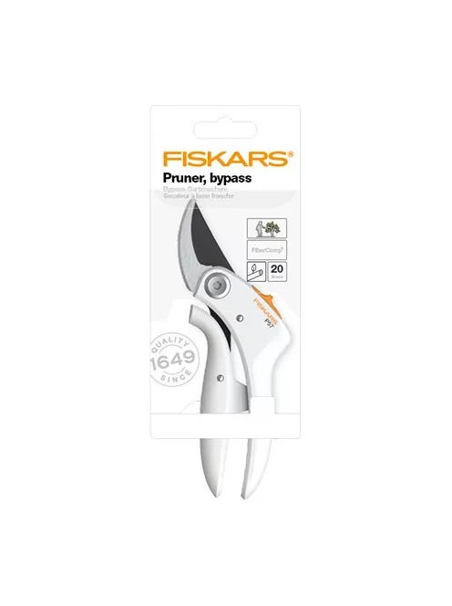 Fiskars P57 metszőolló, bypass, fehér (1026916)