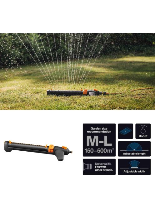 Fiskars Oszcilláló esőztető, Be/Ki (1027028)