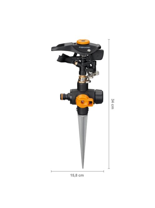 Fiskars Pulzáló esőztető, beszúrós talp, Be/Ki (1027029)