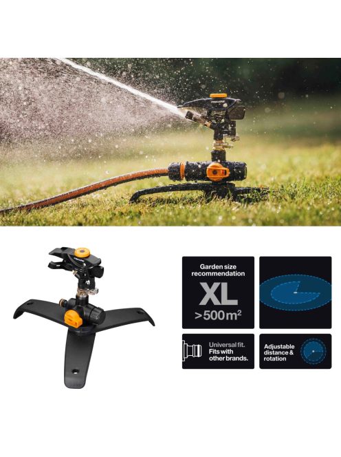 Fiskars Pulzáló esőztető, tripod talp, Be/Ki (1027050)