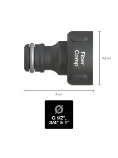   Fiskars FiberComp™ Csaptelep csatlakozó, G3/4” (26,5 mm) - 5 év garanciával