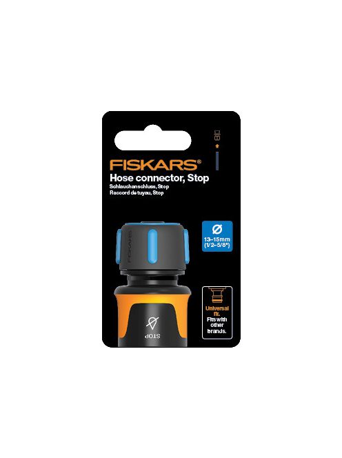 Fiskars Tömlő gyorscsatlakozó, 13-15 mm (1/2-5/8”) STOP (1027079)