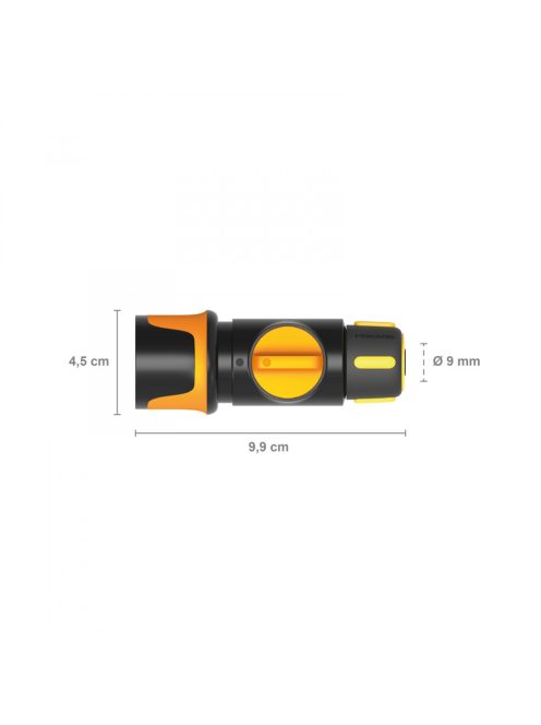 Fiskars Tömlőcsatlakozó Be/Ki 9 mm (3/8”) (1027085)