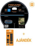 Fiskars Locsolótömlő, 13 mm (1/2"), 20 m Q4 + AJÁNDÉK ÖNTÖZŐ ALAPKÉSZLET