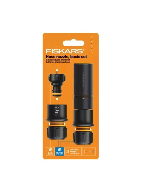 Fiskars Locsolótömlő, 13 mm (1/2"), 20 m Q4 + AJÁNDÉK ÖNTÖZŐ ALAPKÉSZLET