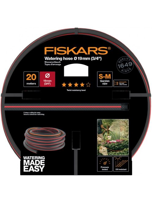 Fiskars Locsolótömlő, 19 mm (3/4"), 20 m Q4 (1027110)