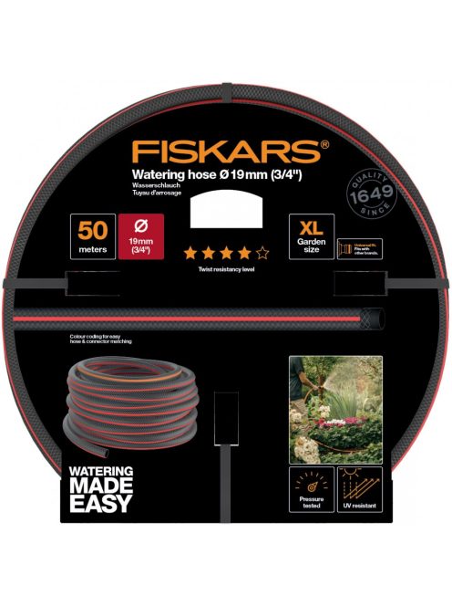 Fiskars Locsolótömlő, 19 mm (3/4"), 50 m Q4  (1027111)