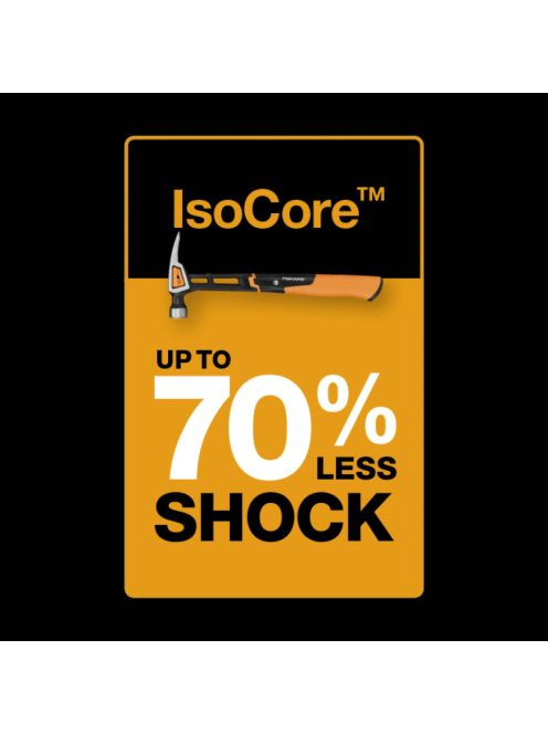 Fiskars IsoCore™ kalapács, M, görbített (1027202)