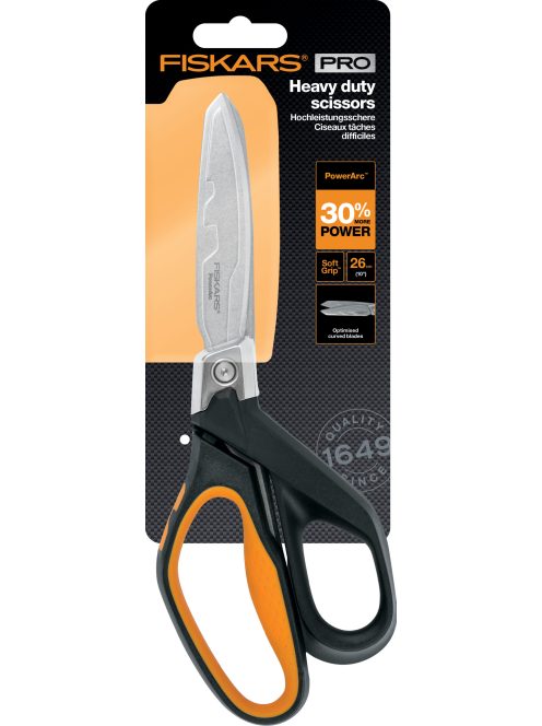 Fiskars PRO PowerArc™ Heavy duty (ipari) olló, 26 cm (1027205)