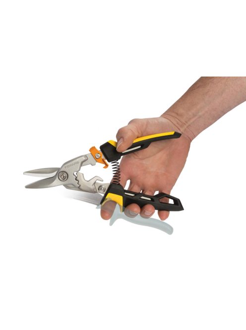 Fiskars PowerGear™ Aviation lemezvágó olló, egyenes (1027207)