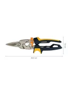 Fiskars PRO PowerGear™ Aviation lemezvágó olló, egyenes (1027207)