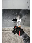 Fiskars PRO PowerGear™ Aviation lemezvágó olló offset, bal (1027211)