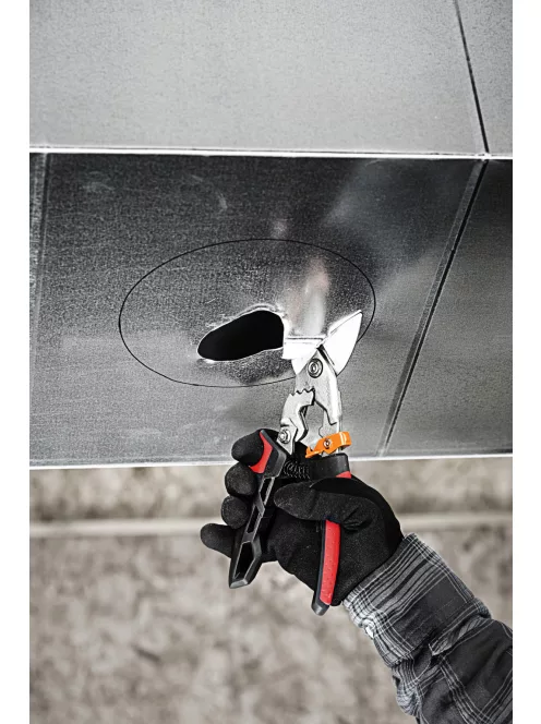 Fiskars PRO PowerGear™ Aviation lemezvágó olló offset, bal (1027211)