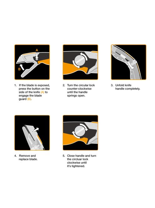 Fiskars CarbonMax™ fix pengés tapétavágó kés (1027222)