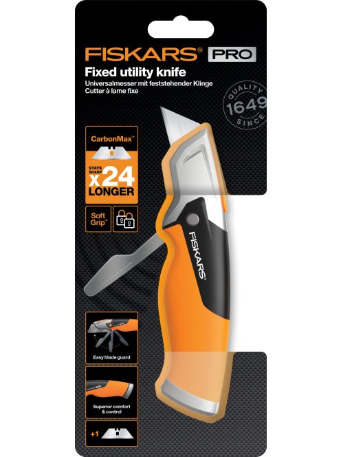 Fiskars CarbonMax™ fix pengés tapétavágó kés (1027222)