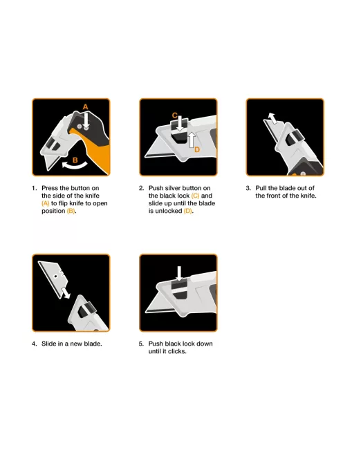 Fiskars PRO CarbonMax™ összecsukható pengekés (1027224)