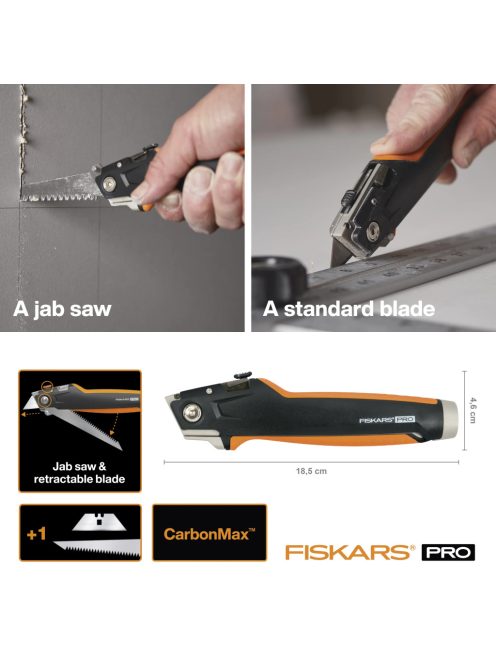 Fiskars PRO CarbonMax™ gipszkarton kés (1027226)