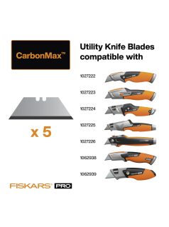   Fiskars Pótpengék CarbonMax™ pengekéshez, 5 darabos (1027229)
