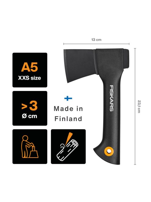 Fiskars Solid kemping fejsze A5 (X5 megfelelője) (1051084)