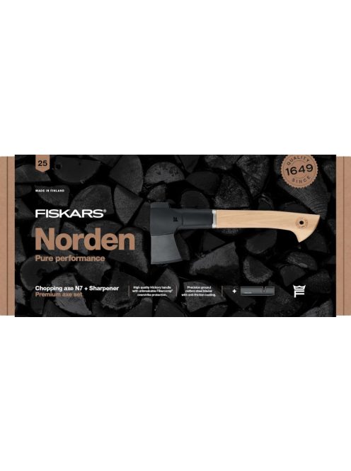 Fiskars Norden kemping fejsze N7 + élező (1051146) - 25 év garanciával