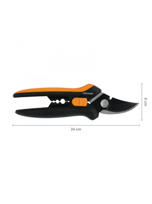 Fiskars Solid™ virágolló SP141, szárlehúzó és drótvágó funkcióval (1051601)