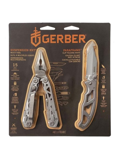 Gerber Suspension NXT kombinált szerszám + Paraframe  4L (1052473) - 25 év garanciával