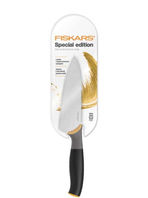 Fiskars Control kis szakácskés, sáfrány
