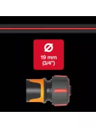Fiskars FiberComp tömlőtoldó, 19 mm (3/4”) - 5 év garanciával