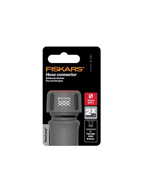 Fiskars FiberComp tömlő gyorscsatlakozó, 19 mm (3/4") FLOW - 5 év garanciával
